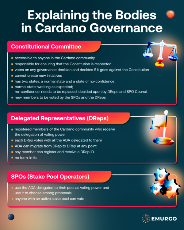 Explaining the Bodies in Cardano Governance-Blog Infographic