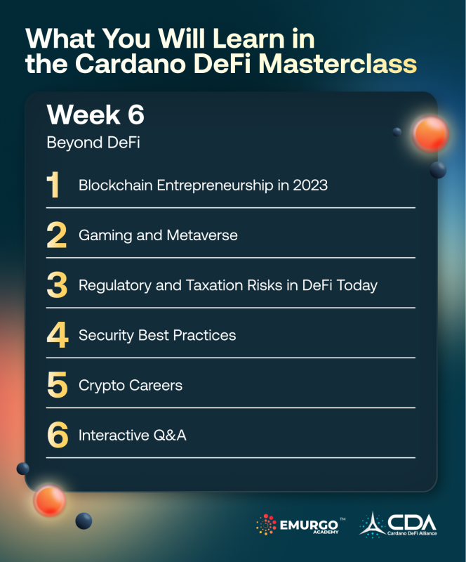 What-You-Will-Learn-in-the-Cardano-DeFi-Masterclass-Infographic-W6