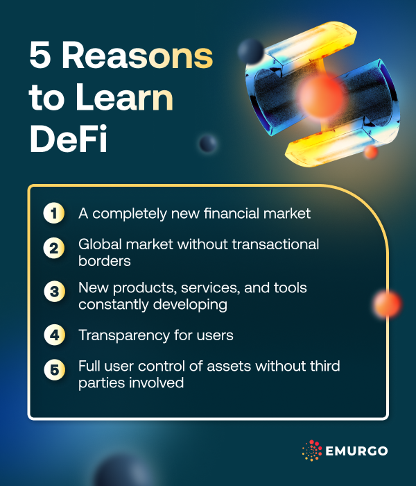 AB 5 Reasons Why Business Professionals Should Learn About DeFi Infographic