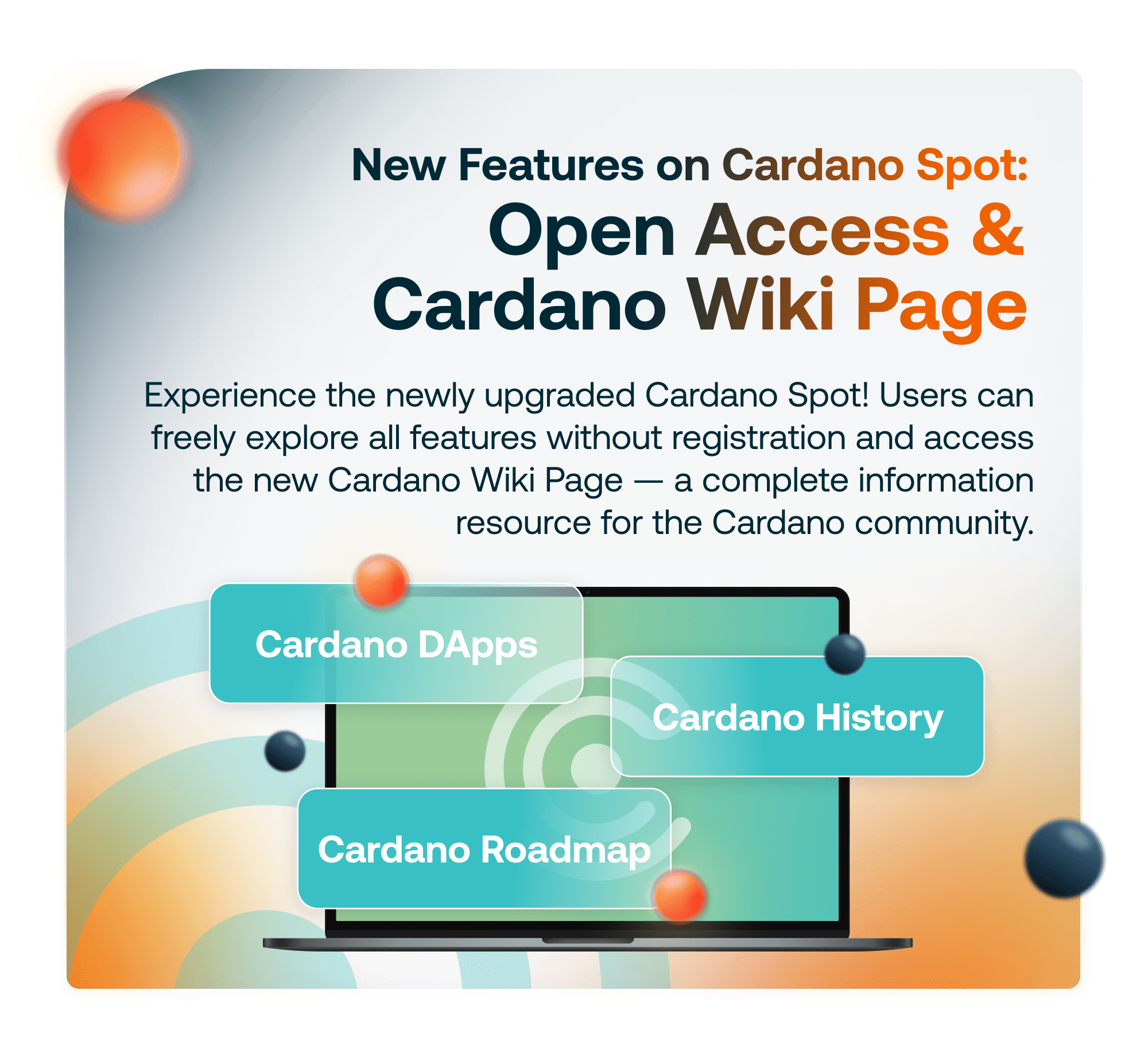 8 Blog New Features On Cardano Spot Open Access & Cardano Wiki Page