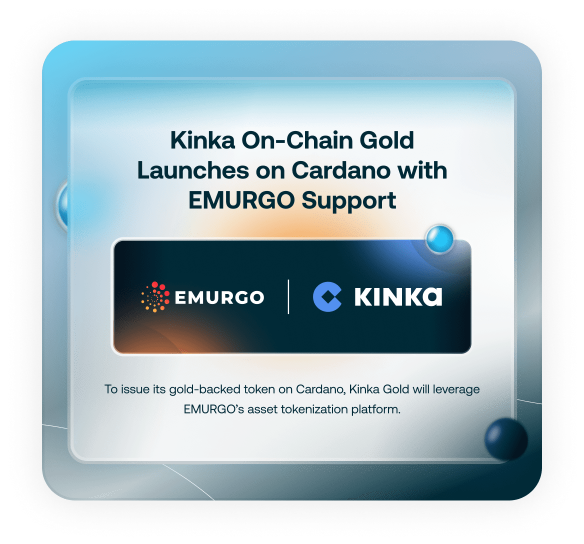 Blog 1 Kinka On Chain Gold Launches On Cardano With EMURGO Support