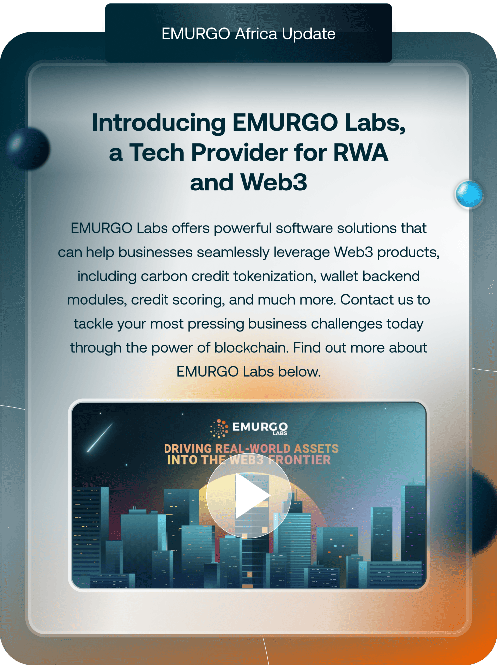 Blog 8 Introducing EMURGO Labs, A Tech Provider For RWA And Web3