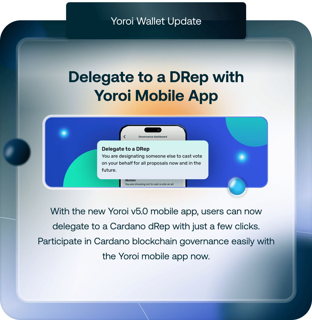 Blog 5 Delegate To A DRep With Yoroi Mobile App